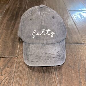 Grey vintage washed Salty hat